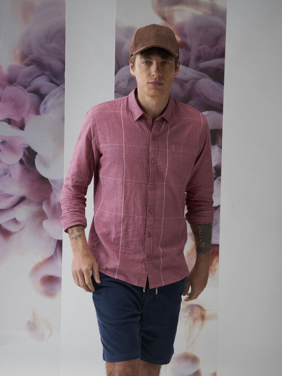 SHIRT SAVANNAH 4.0 - CUADROS CARMESI 