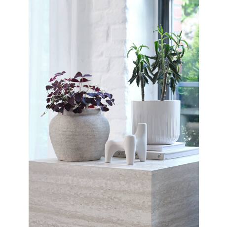 Maceta Knudsen Ø20Xa18Cm Blanco