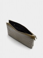 Bolso Bandolera Con Grabado Animal caqui