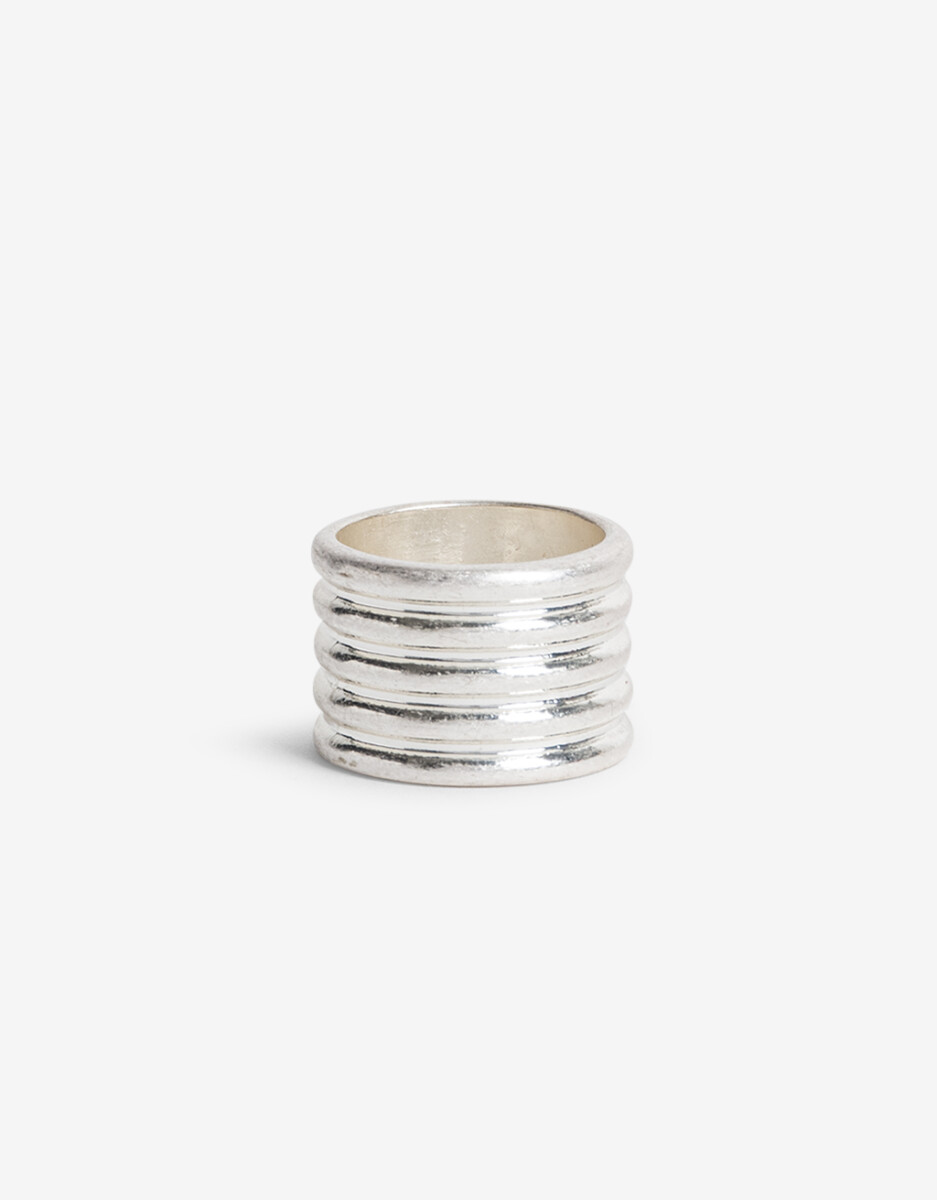 Anillo Metal Ondulado 