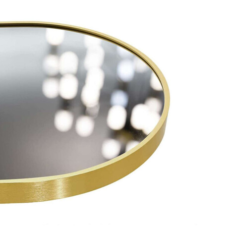 Espejo De Pie Ovalado Con Borde Dorado