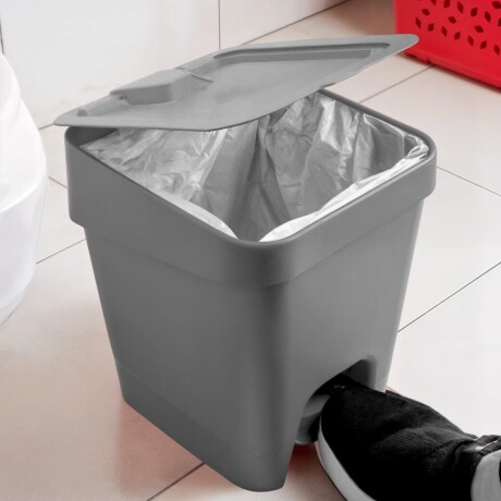 Tarro de Residuos Con Pedal 8L GRIS