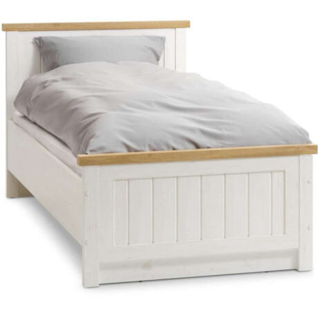 Estructura Cama Markskel 1 Plaza 90X190 blanco / roble natural