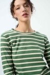 Remera Palma Rayas Verde