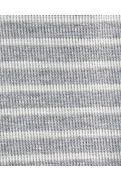 Set dos piezas de algodón térmico, short y body, gris, diseño a rayas con espinas de dino Sin color