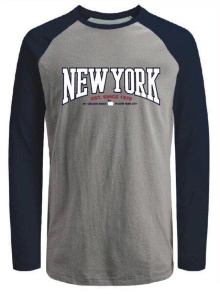 T-SHIRT N.SAILS 18414 LIAM M.L new york GRIS