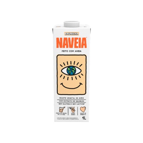 Bebida Vegetal de Avena Vainilla 1 L Naveia Leche Naveia Avena Vainilla1lt