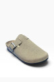 Zueco con hebilla Kaki