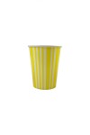Vaso polipapel 8 oz AMARILLO LINES