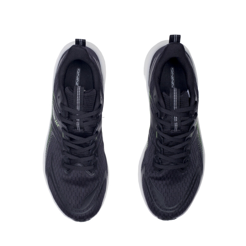 Zapatillas Running M Cushion Shoes Hombre Obsidian Black/lt.green