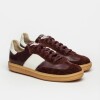 Sneaker Nil En Cuero Liso Bordeaux