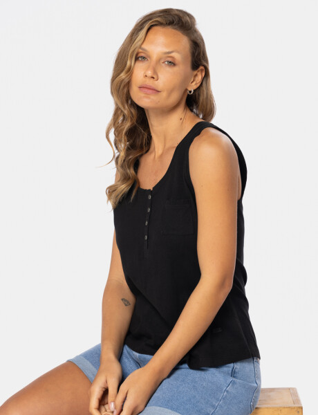 MUSCULOSA LISA Negro
