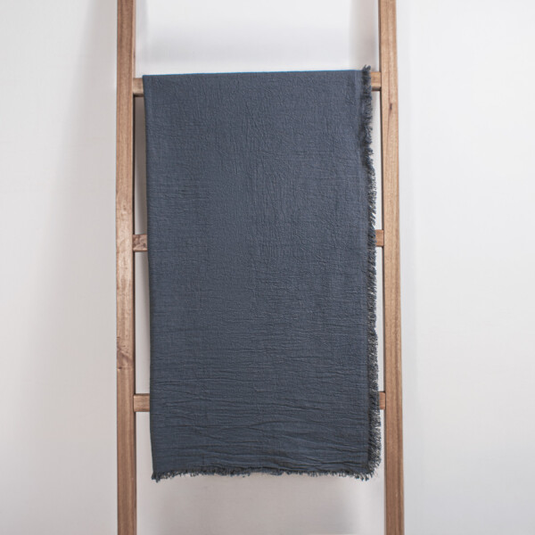 Manta 130x180 Con Flecos Laos Navy