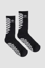 Medias individuales media caña con abs umbro hombre Negro