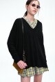 SWEATER ESCOTE V Negro