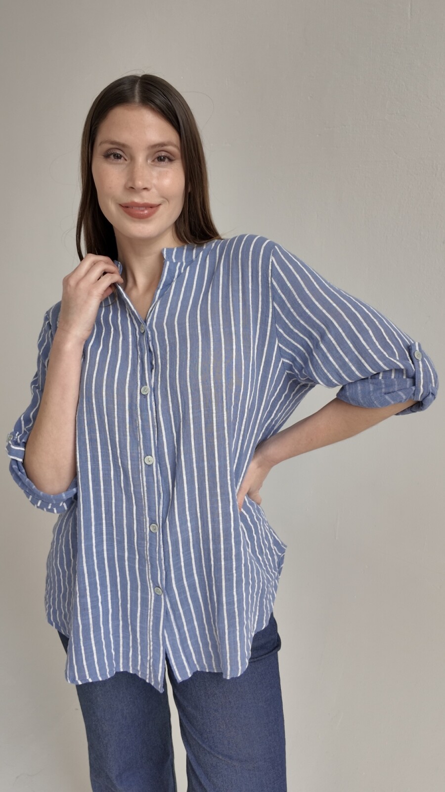 Camisa Venecia Celeste