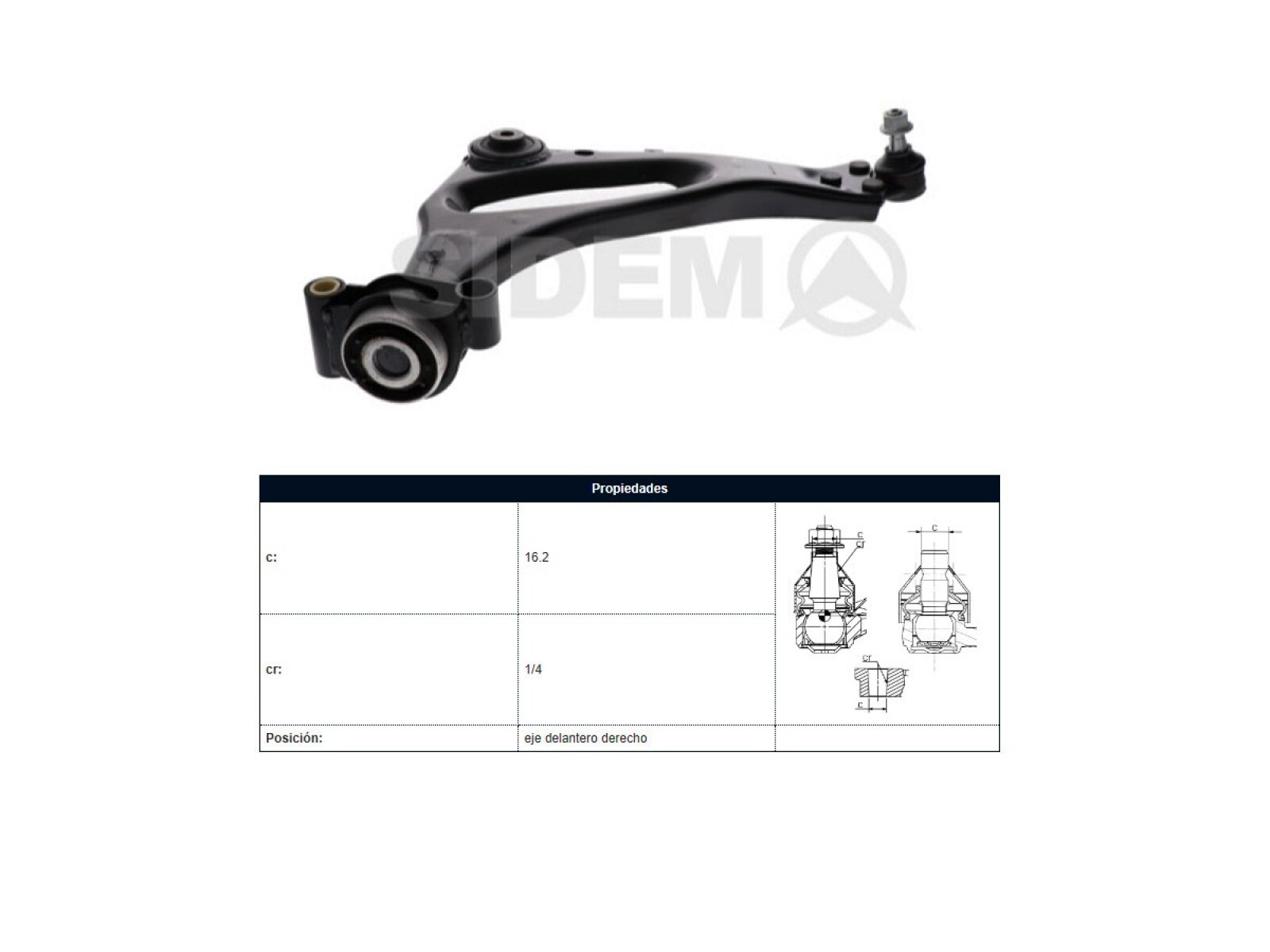 Parilla De Susp Del Mercedes Benz Vito 111Cdi (W447) 18-25 Der 