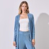 Cardigan Plisado AZUL