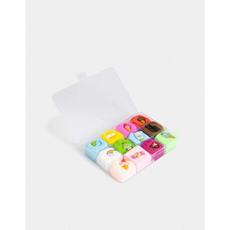 Set De Slimes En Estuche Combinacion Multicolor