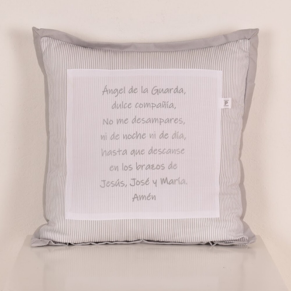 Almohadón Angel de la Guarda Beige