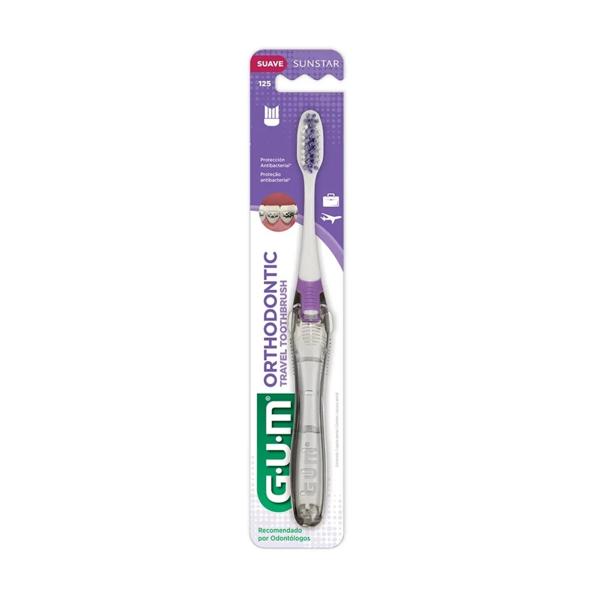 Cepillo Dental Gum Ortodoncia Para Viaje 125 