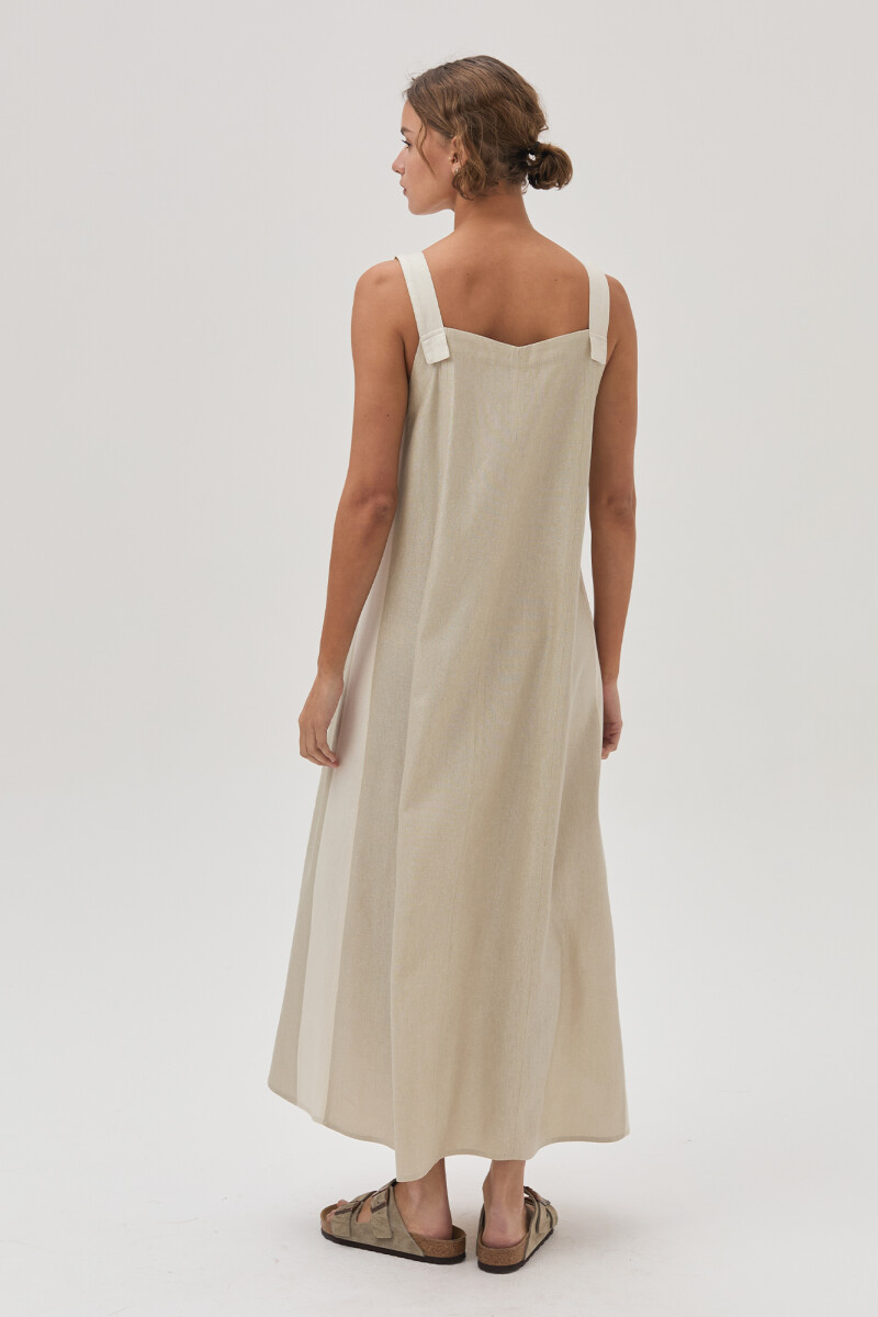 Vestido Alba Beige