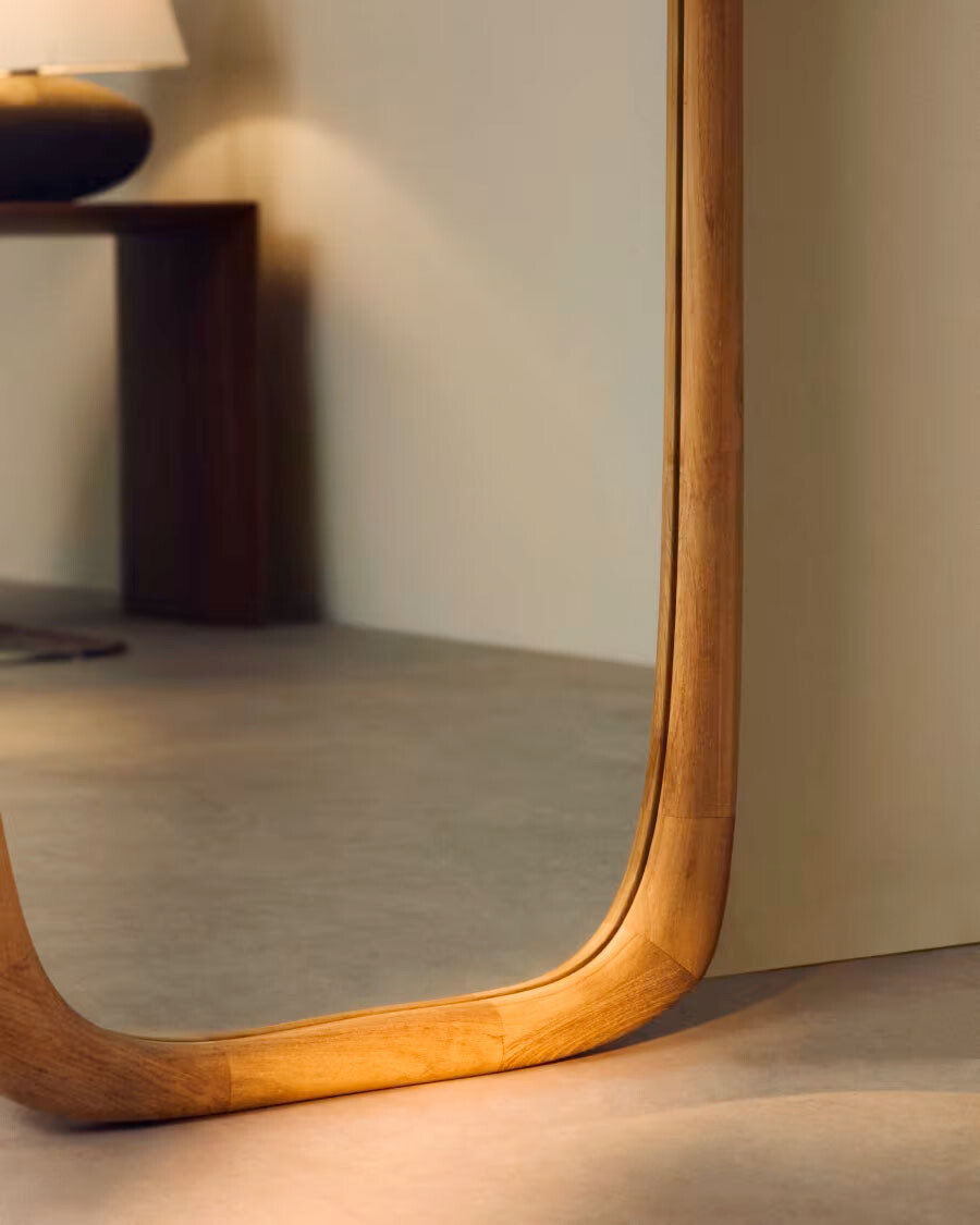 Espejo Alura de madera de teca 158 x 61 cm FSC