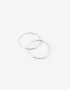 Aros Argollas Prom Aros De Metal - Plateado