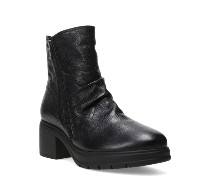 Bota de Mujer Bottero Caña Baja Con Cierre Negro