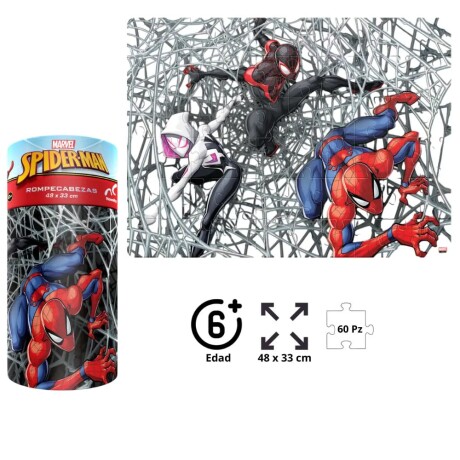 Puzzle Novelty Spiderman Cilindro Puzzle Novelty Spiderman Cilindro