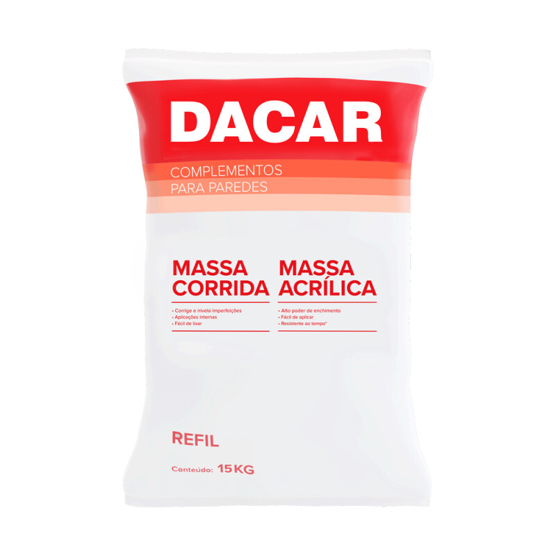 DACAR ENDUIDO EXTERIOR PREMIUM MASSA ACRÍLICA 15 KILOS Dacar Enduido Exterior Premium Massa Acrílica 15 Kilos