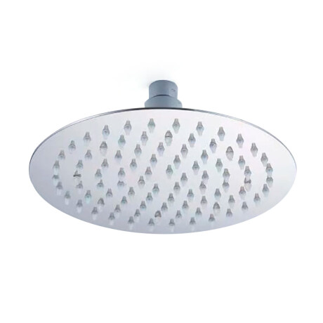 ROSETA ACERO INOXIDABLE MATE CON LUZ LED VEINTE CM 000