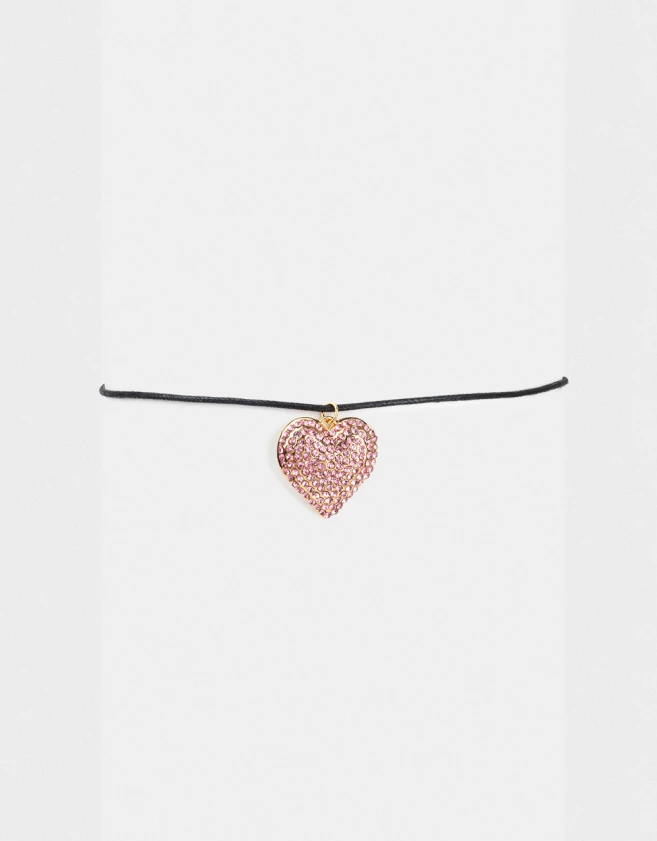 Chokers Prom Choker Corazón - Dorado