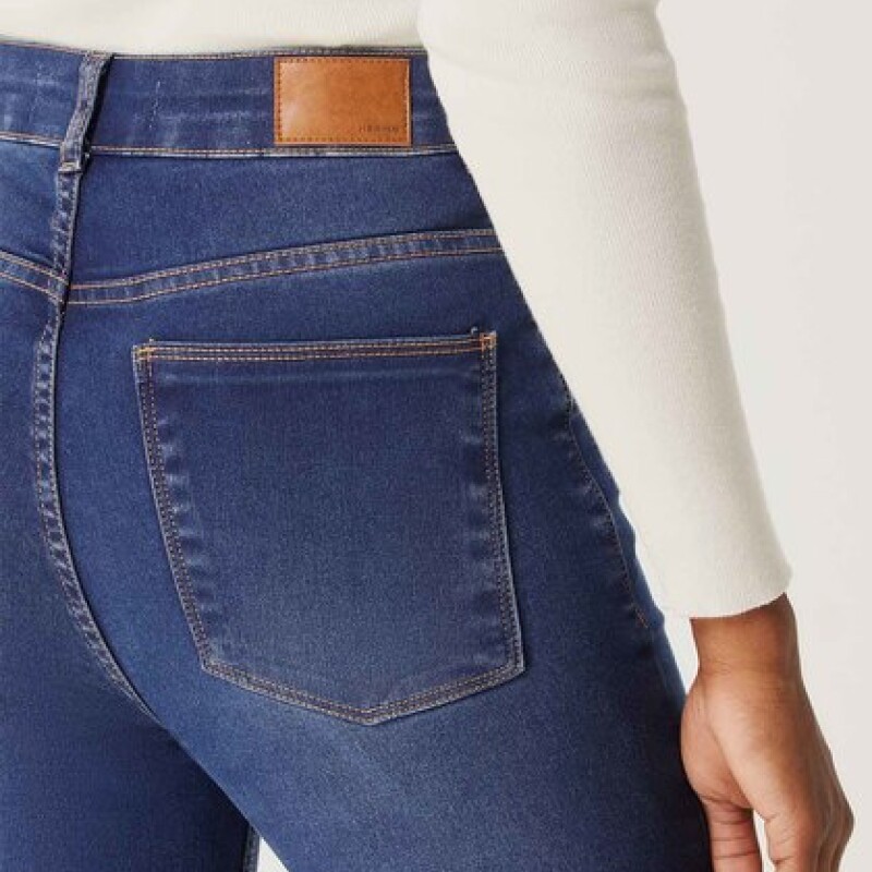 CALCA SUPER SKINNY FEM AZUL CARIBE/CHUMBO/BLANCO