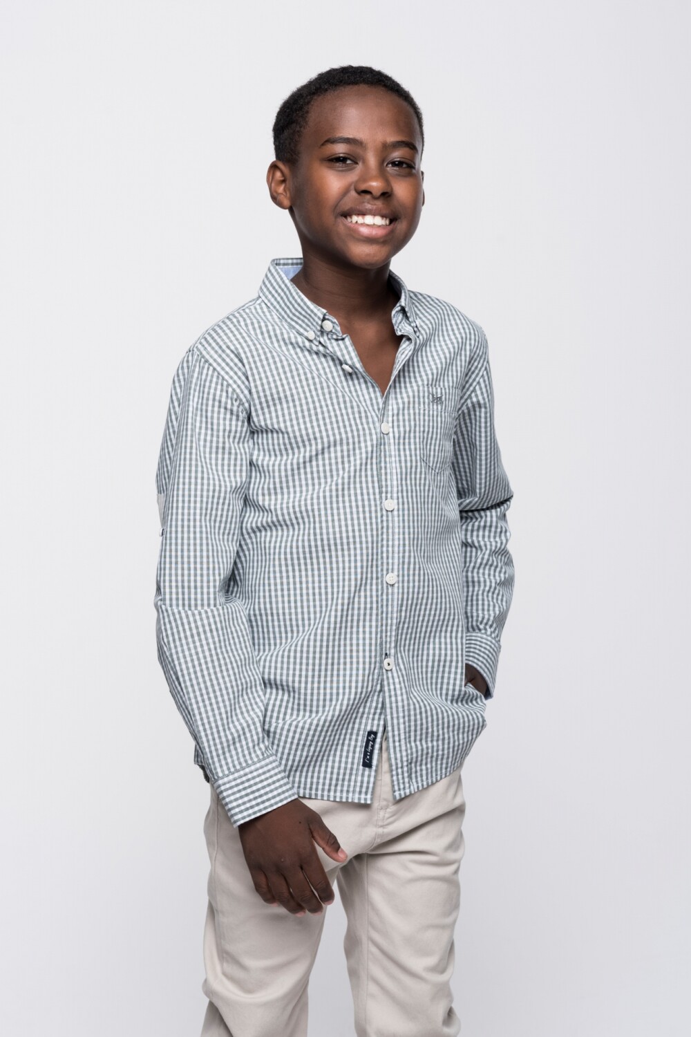 Camisa cuadros Verde