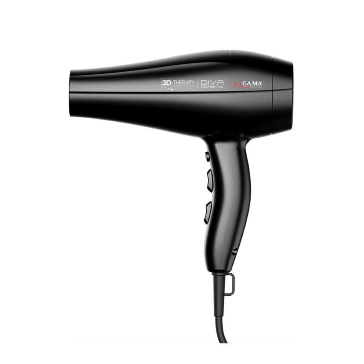 Secador GAMA Therapy 3D ION Plus 2300W Dos Boquillas Un Difusor 