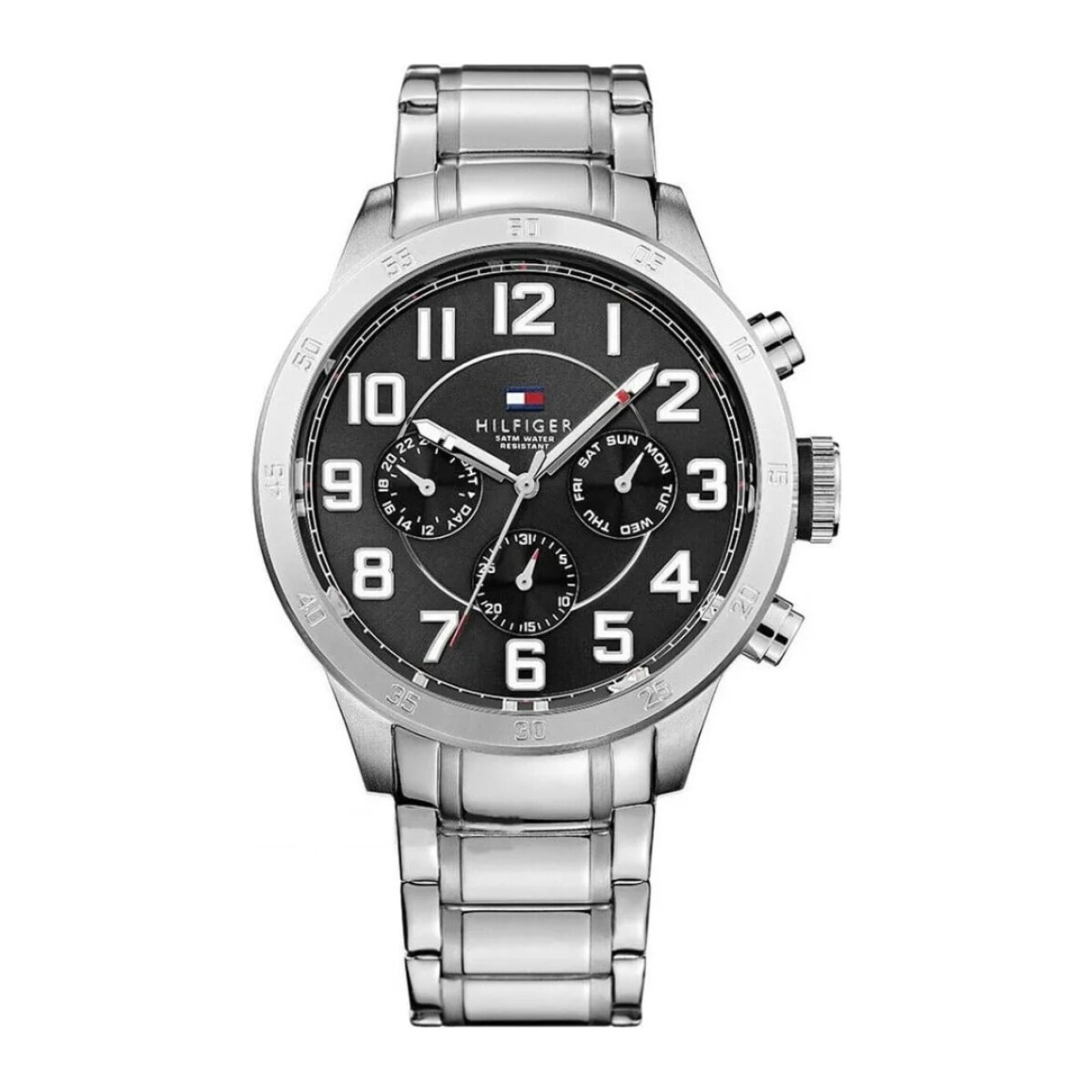 Reloj Tommy Hilfiger 1791054 para hombre con correa de acero - Negro 