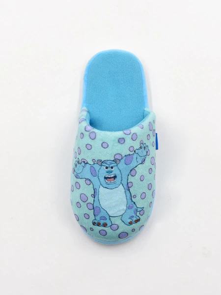 PANTUFLA INFANTIL DISNEY MONSTER TURQUESA