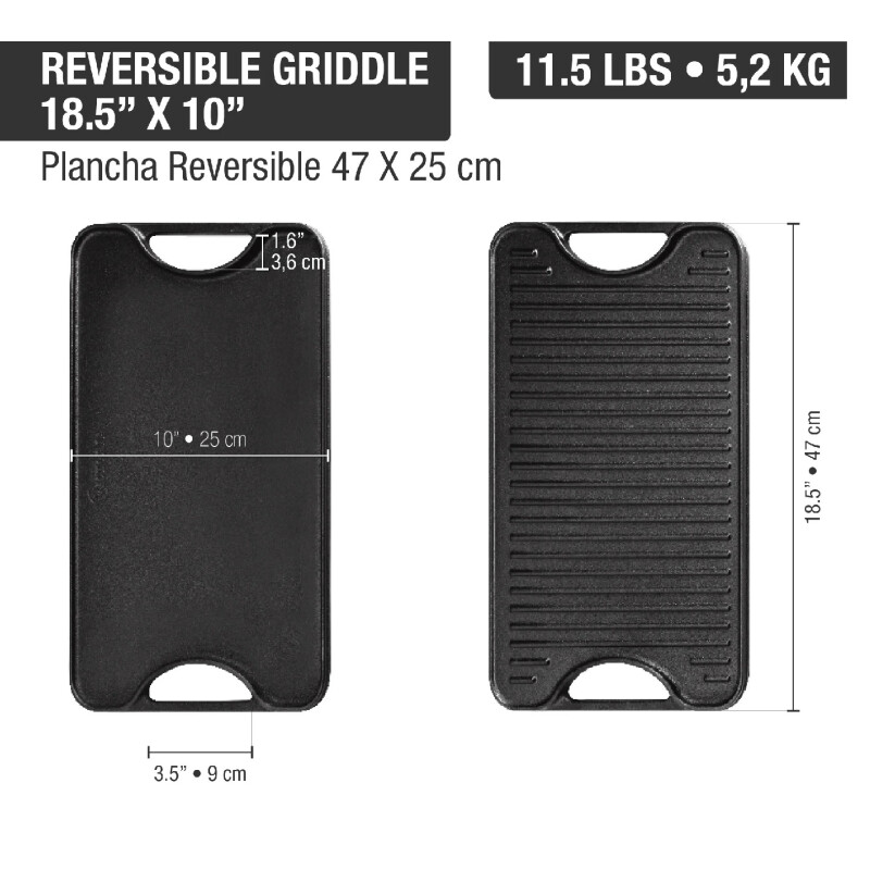 Plancha hierro esmaltado reversible Victoria (47x25) Plancha hierro esmaltado reversible Victoria (47x25)