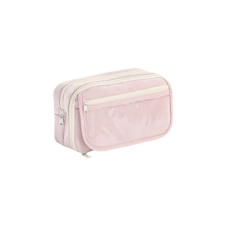 Cartuchera con divisiones y visor 12x22x9cm Lila