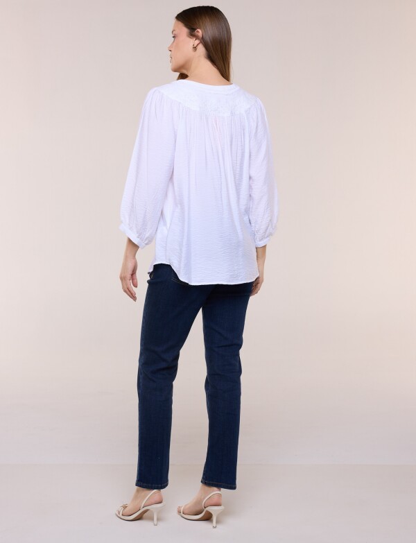 Blusa Canesu Bordado BLANCO
