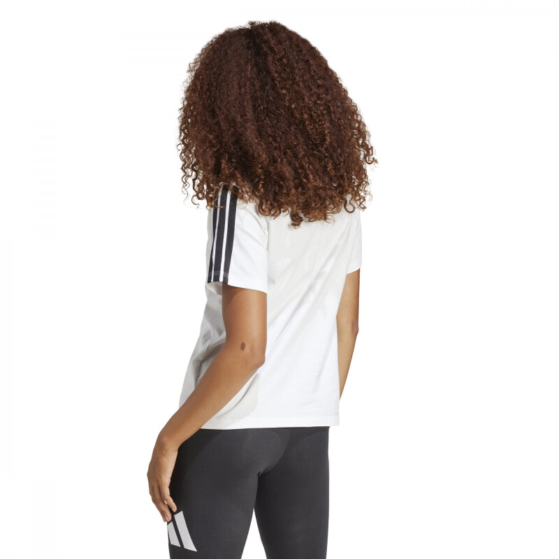 Remera ADIDAS W 3S SJ T B Mujer JM2394 Blanco-negro