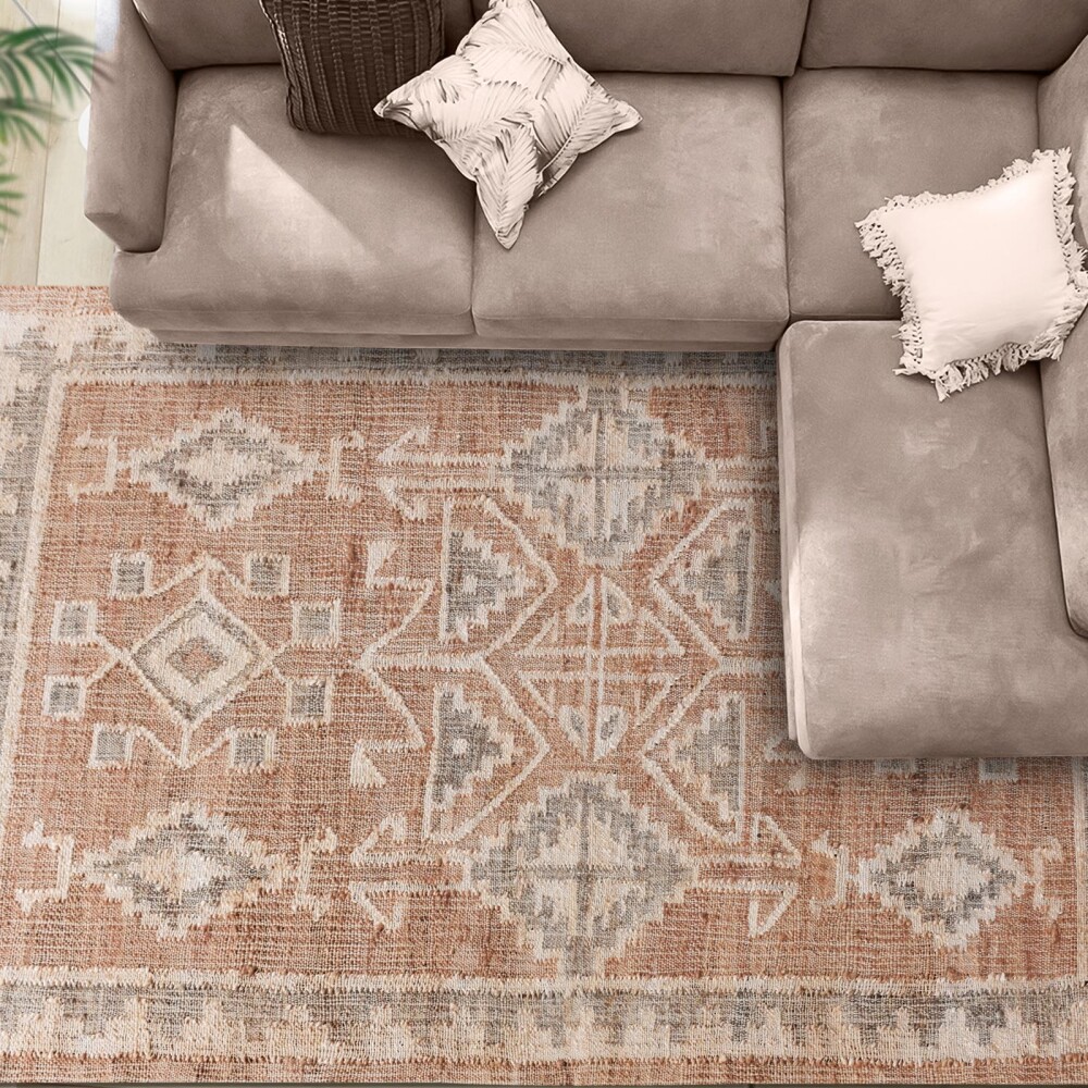 ALFOMBRA YUTE NATURAL-BEIGE THISE