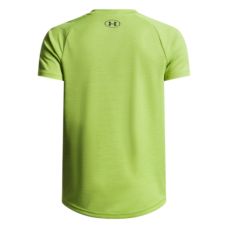 UA Tech Textured SS-BLU GRN-326