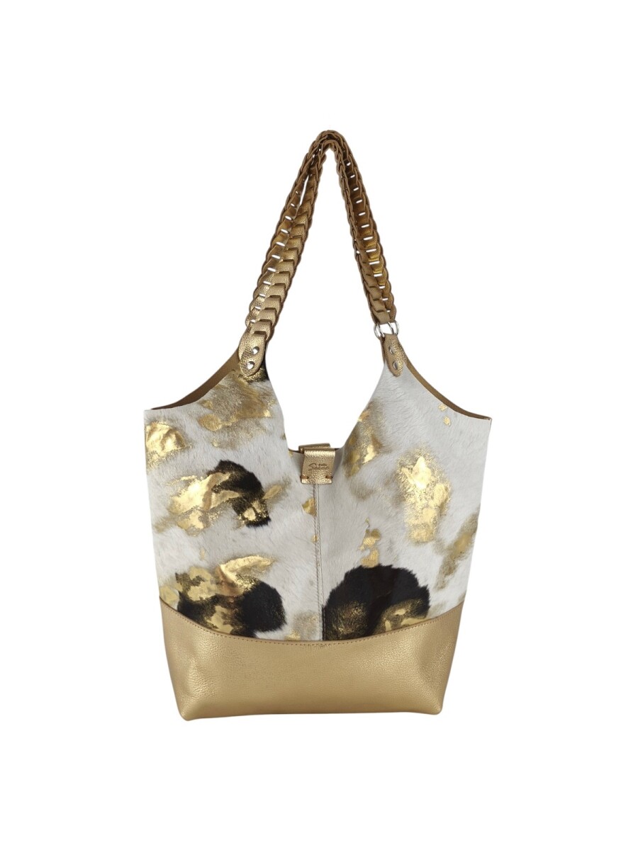 Tote bag de cuero - con pelo 