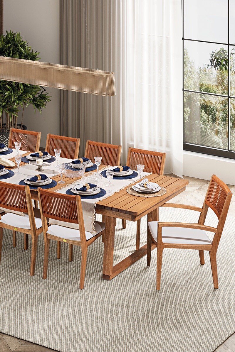 ITACARE MESA DE COMEDOR ITACARE 220x110x77CM JATOBA