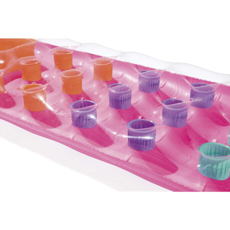 Colchoneta Porta Vasos Inflable Bestway Ideal Para Piscinas Rosa
