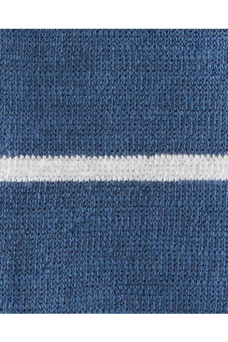 Set dos piezas de algodón orgánico, short y remera, azul Sin color