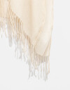 Kimonos Kimono Tejido Con Flecos - Blanco Crudo