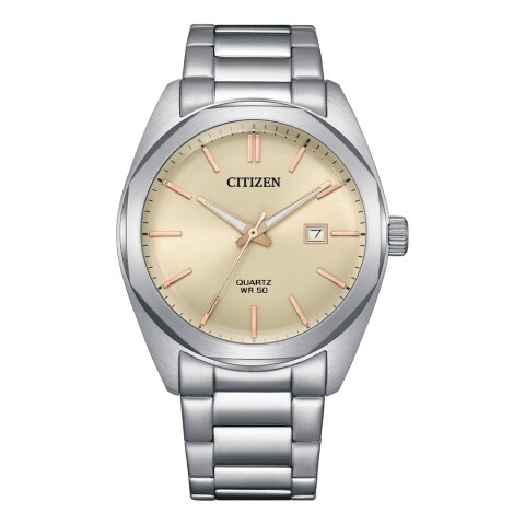 Reloj Citizen BI5110-54B para hombre con correa de acero Beige